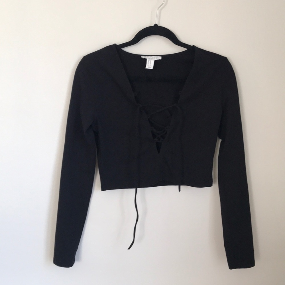 Cross Neck Crop Top